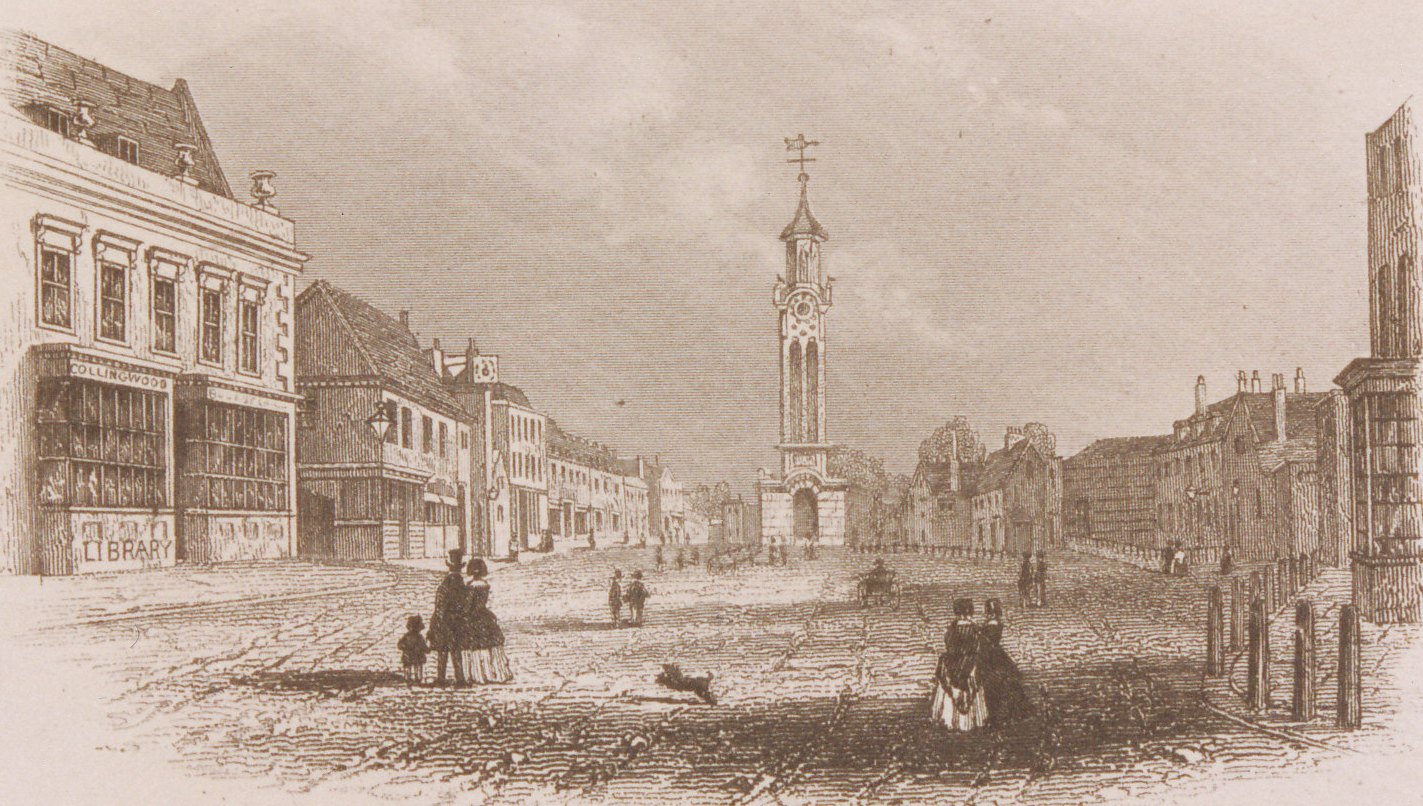 Epsom Clock Tower in Victorian Times Epsom Clock Tower in Victorian Times