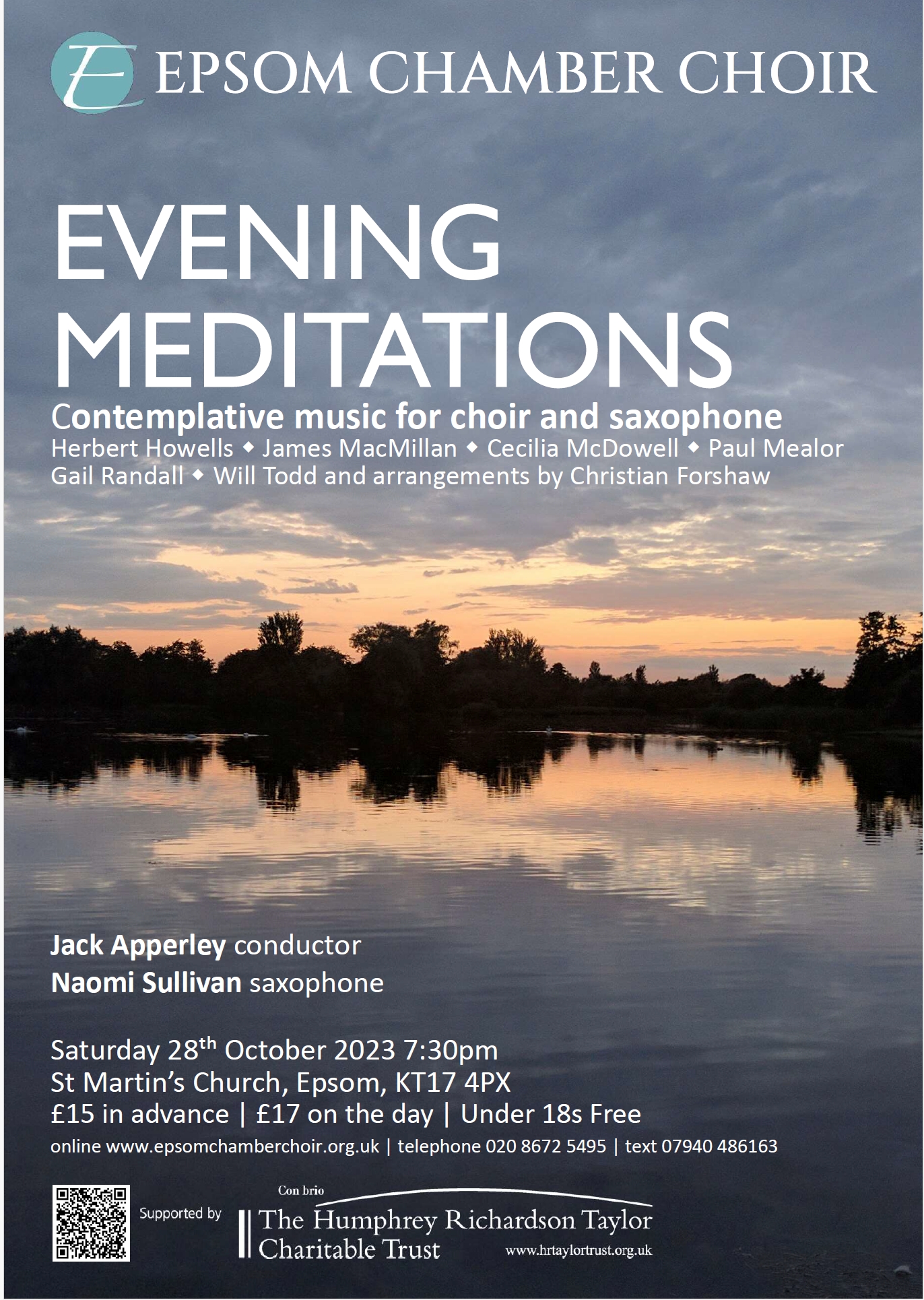 Epsom Chamber Choir Choral Concert 28 October