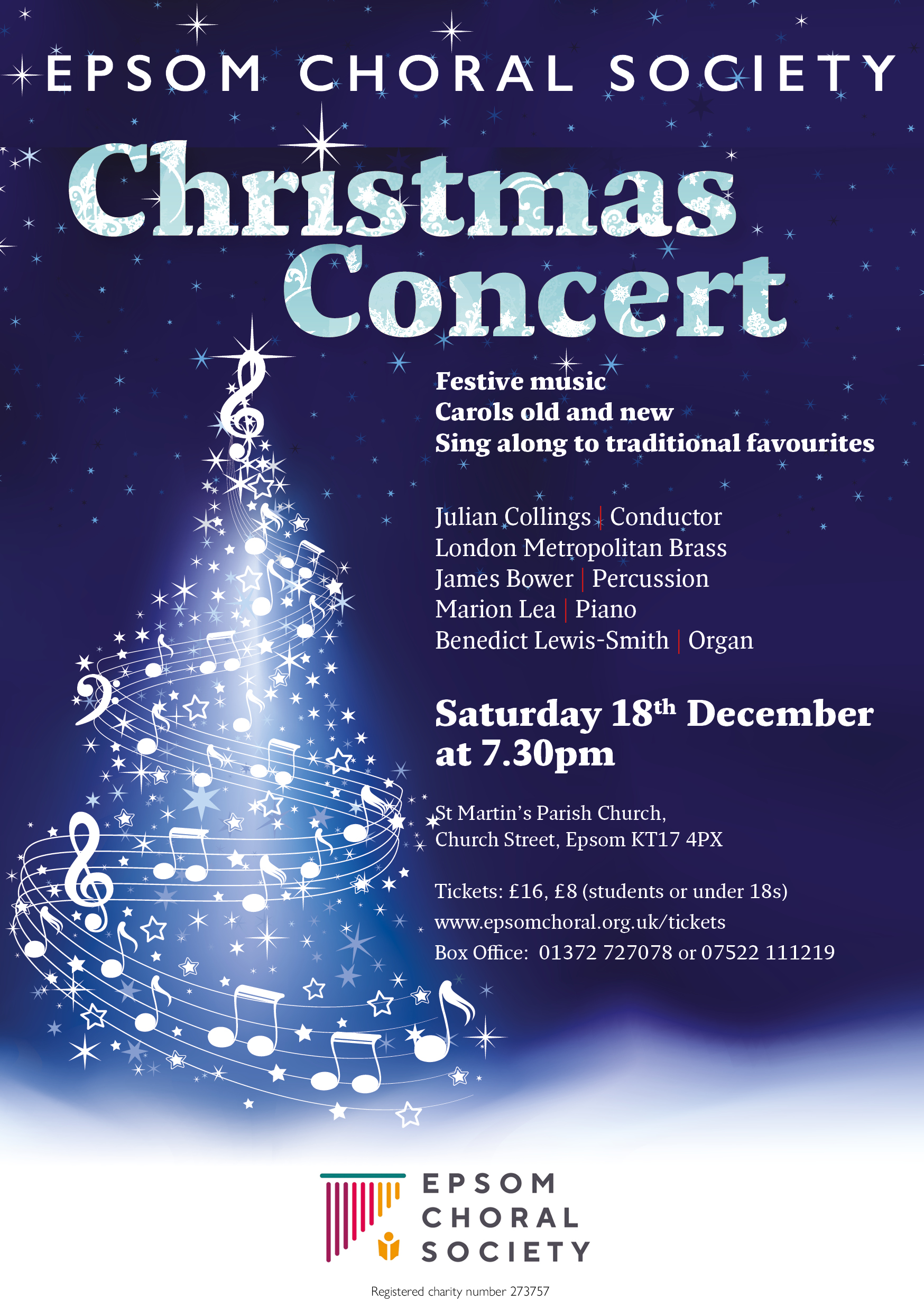 Epsom Choral Society Carol Concert Epsom Choral Society Carol Concert