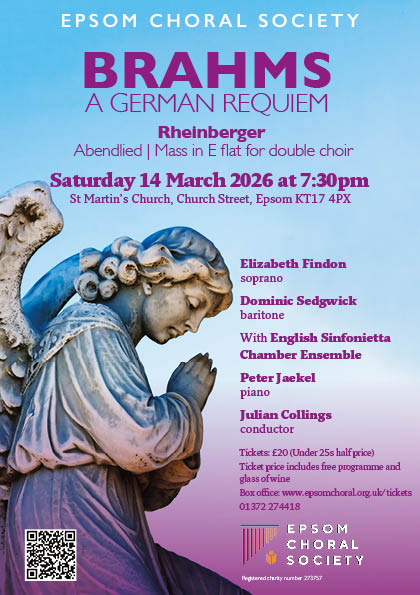 Epsom Choral Society – Brahms flyer