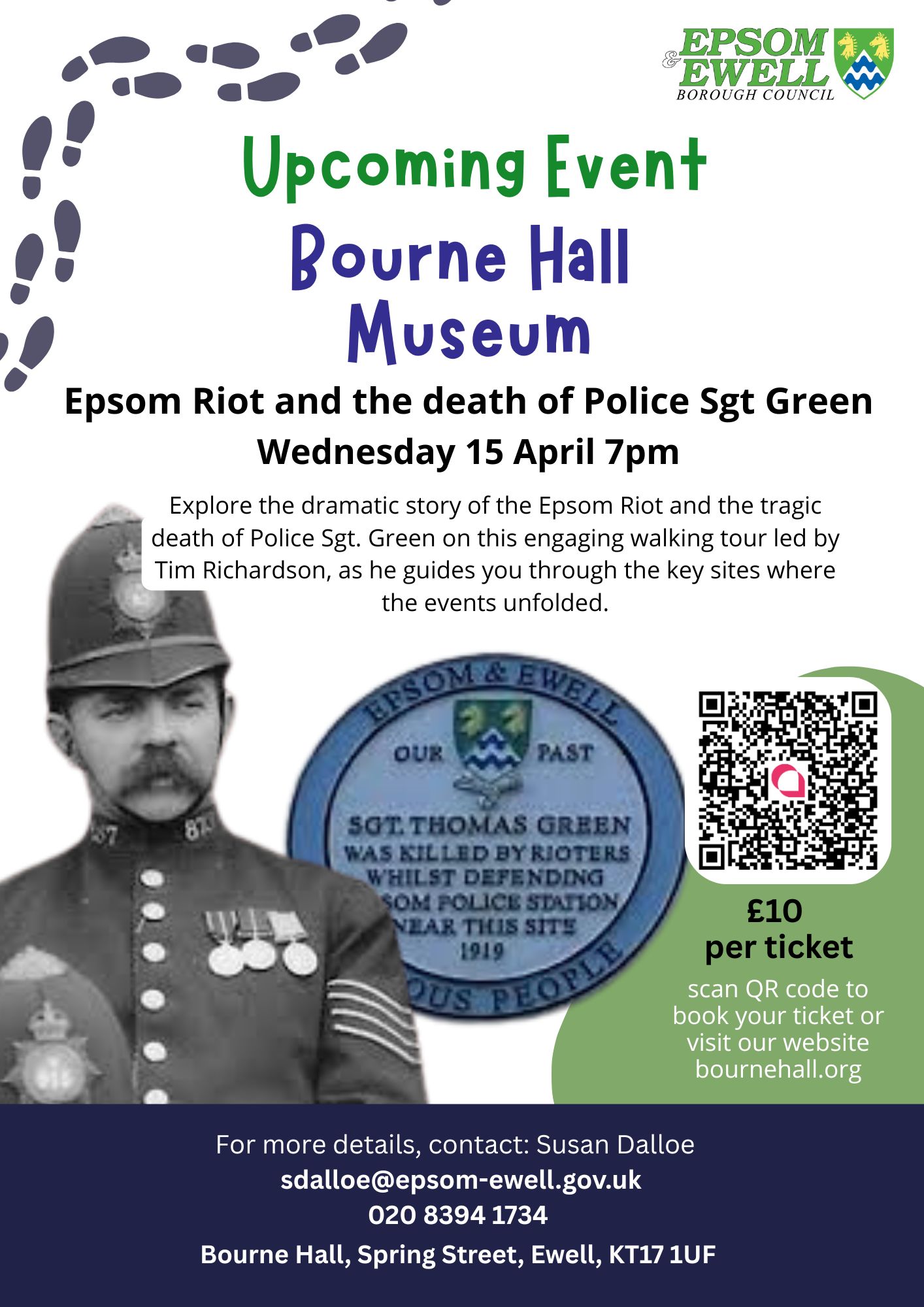 Policeman and Plaque