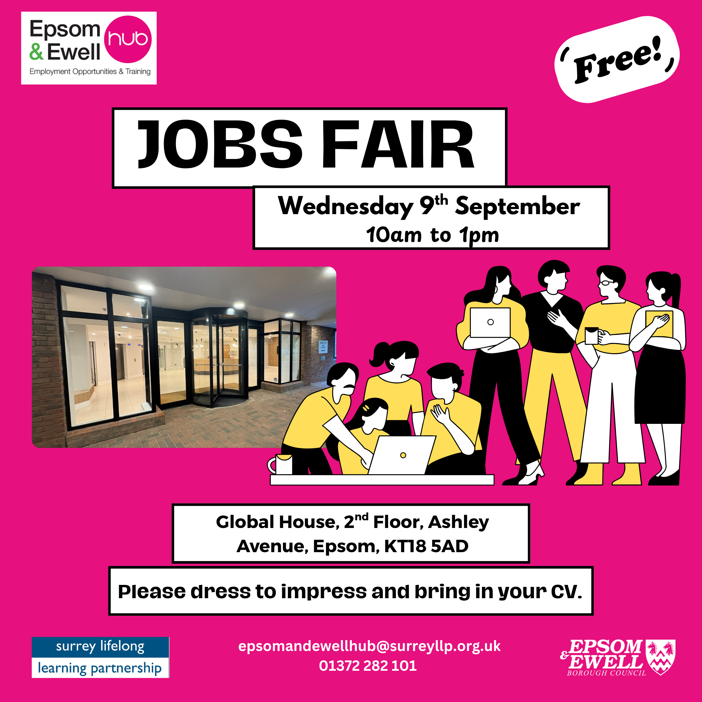 Epsom and Ewell Hub Job Fair, 9th September