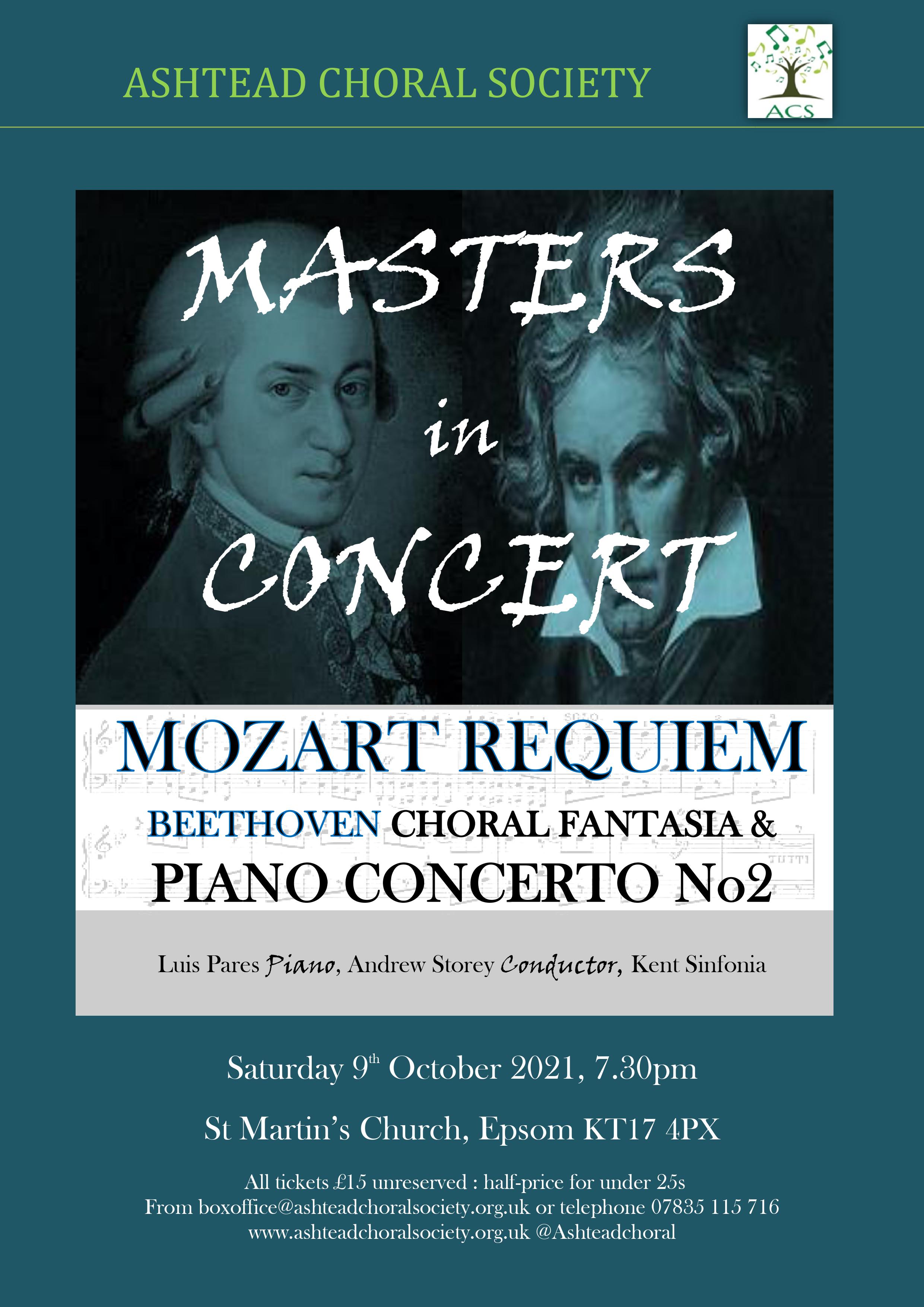 Ashtead Choral Society: Masters in Concert