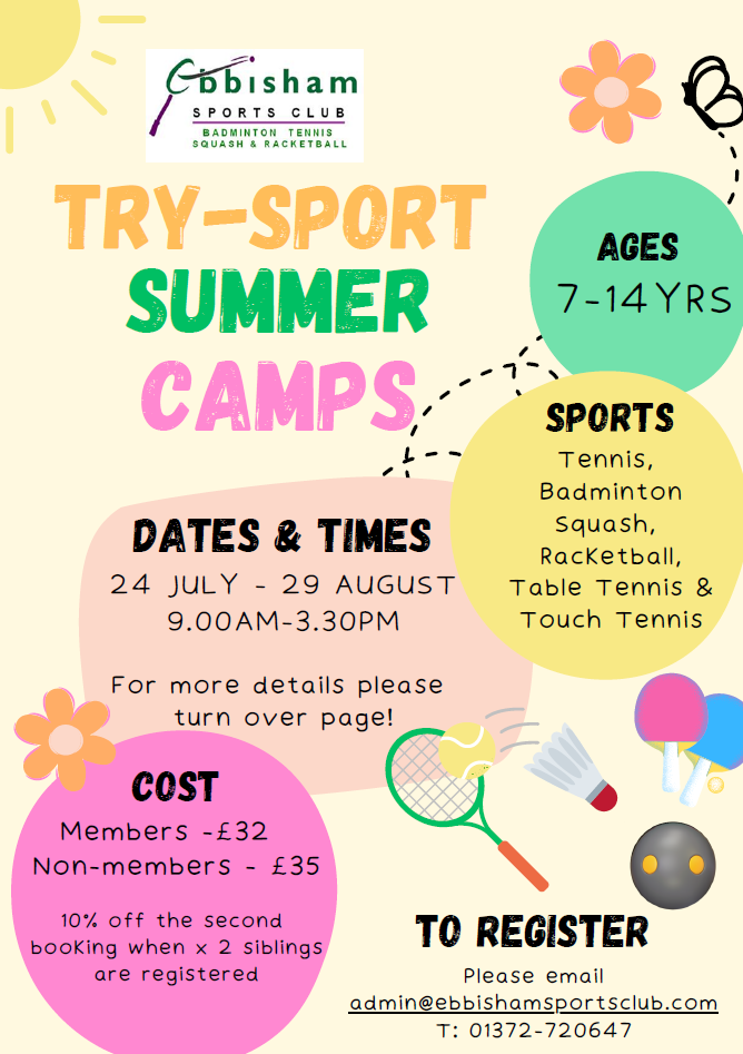 Try-Sport Camps Holiday Camps Epsom