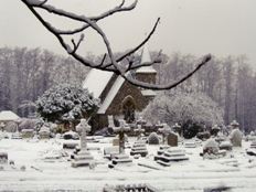 Epsom Chapel in the snow