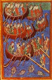 Vikings in their Longboats Vikings in their Longboats